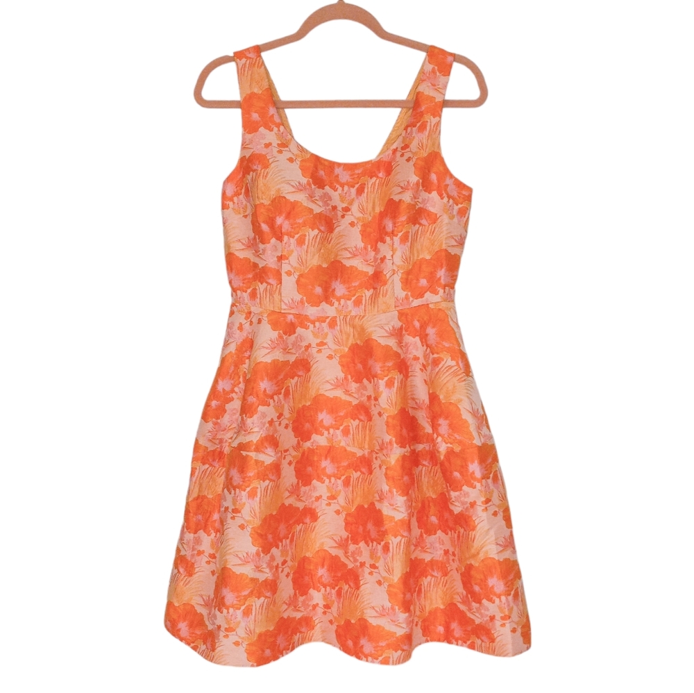 Asos Floral Jacquard Bubble Skirt Dress | US 8